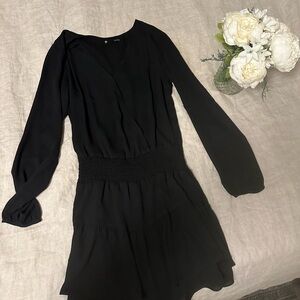 Krisa Smocked Surplice dress